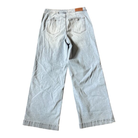 Marc New York Women's High Rise Wide Leg Jeans Light Wash Denim Stretch Sailor B - Picture 2 of 11